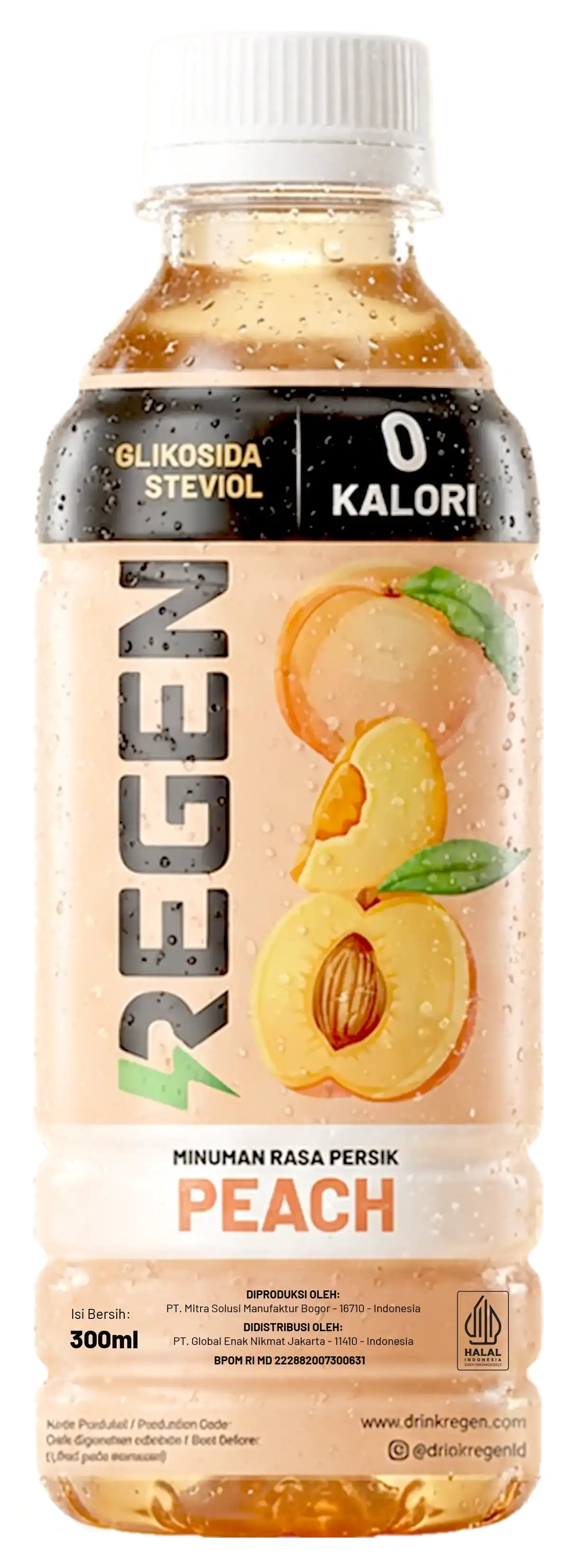 Regen Peach 300ml - stevia